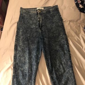 AMERICAN APPAREL EASY JEAN DARK ACID WASH